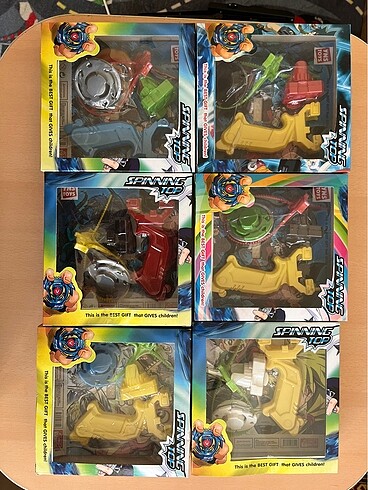 6 adet beyblade