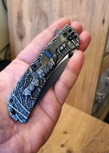 Çakı | Titanyum Kasa Paslanmaz | Ultra Keskin Kabartmalı - Görsel 5