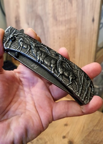 Çakı | Titanyum Kasa Paslanmaz | Ultra Keskin Kabartmalı - Görsel 6