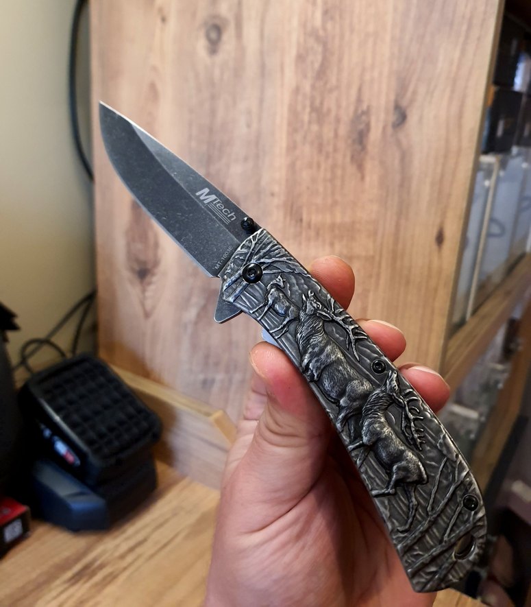 Çakı | Titanyum Kasa Paslanmaz | Ultra Keskin Kabartmalı - Görsel 4