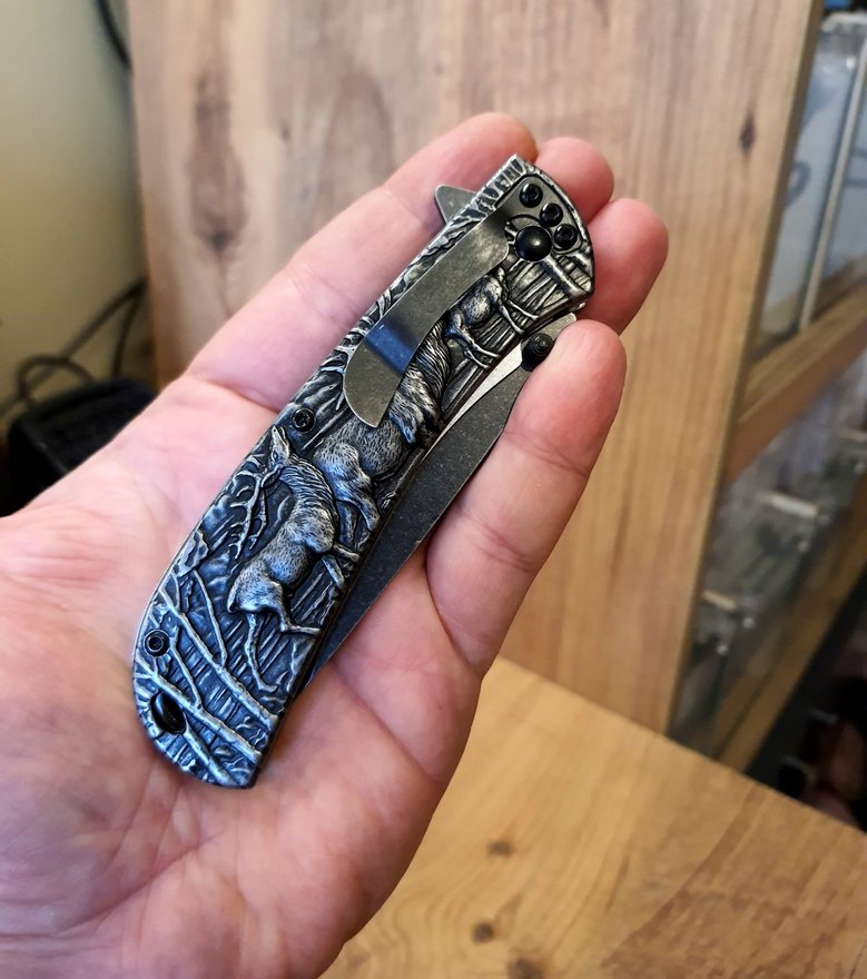 Çakı | Titanyum Kasa Paslanmaz | Ultra Keskin Kabartmalı - Görsel 5