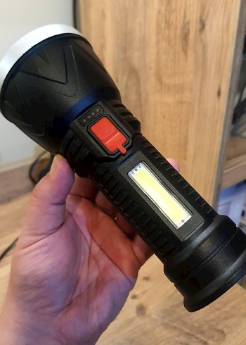 Polis Feneri | Şarjlı COB LED | Su Geçirmez Uzun Menzil - Görsel 8