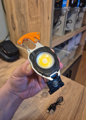 Çok Amaçlı Kamp Deprem Feneri | Şarjlı Çakmak Düdük Halat Kesme - Görsel 3