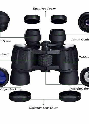 Bushnell Pro Dürbün | Ultra Netlik Cam Mercek | Alev Su Geçirmez - Görsel 6