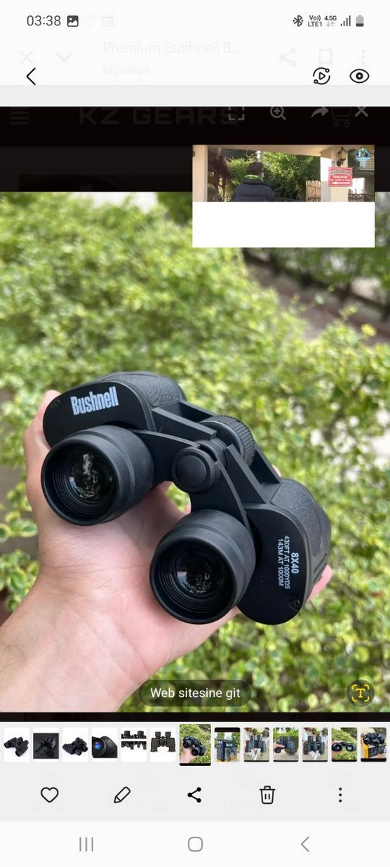 Bushnell Pro Dürbün | Ultra Netlik Cam Mercek | Alev Su Geçirmez - Görsel 2