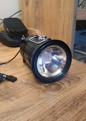 Beden Solar Lamba Fener | LED Şarjlı Powerbank