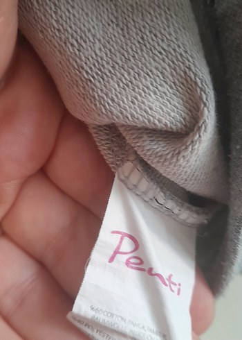 xl Beden gri Renk Gri Nakışlı Kadın Sweatshirt