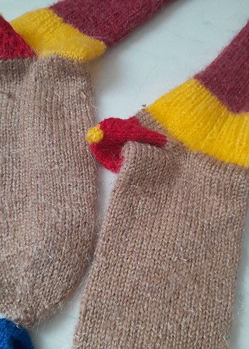 kullanılmamış Çocuklar için Renkli Çoklu Çorap Seti - Görsel 6