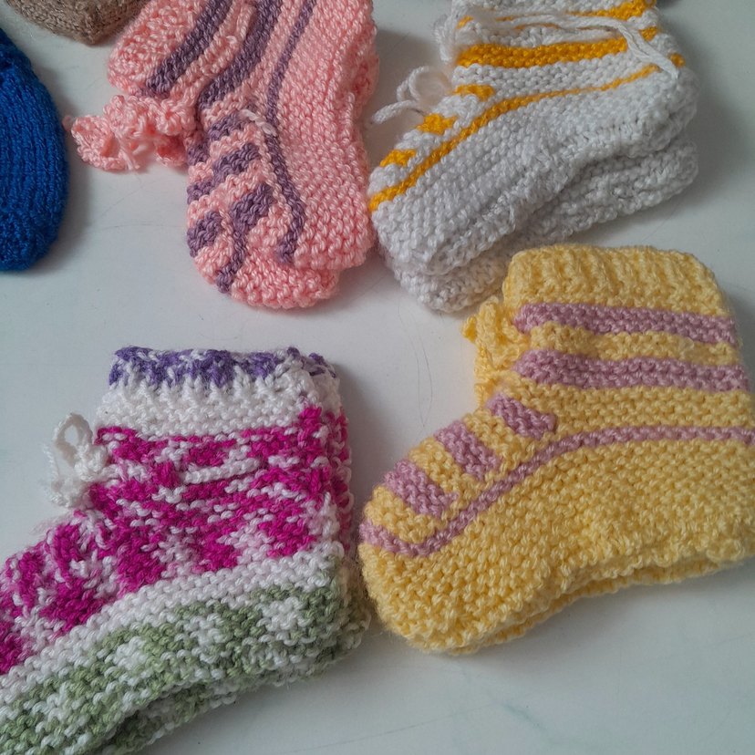 kullanılmamış Çocuklar için Renkli Çoklu Çorap Seti - Görsel 2