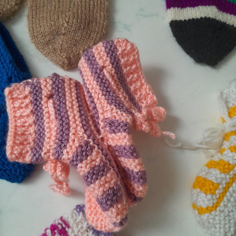 kullanılmamış Çocuklar için Renkli Çoklu Çorap Seti - Görsel 4