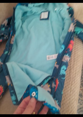 Kapüşonlu Fermuarlı Bebek Erkek Tulumu - Görsel 3