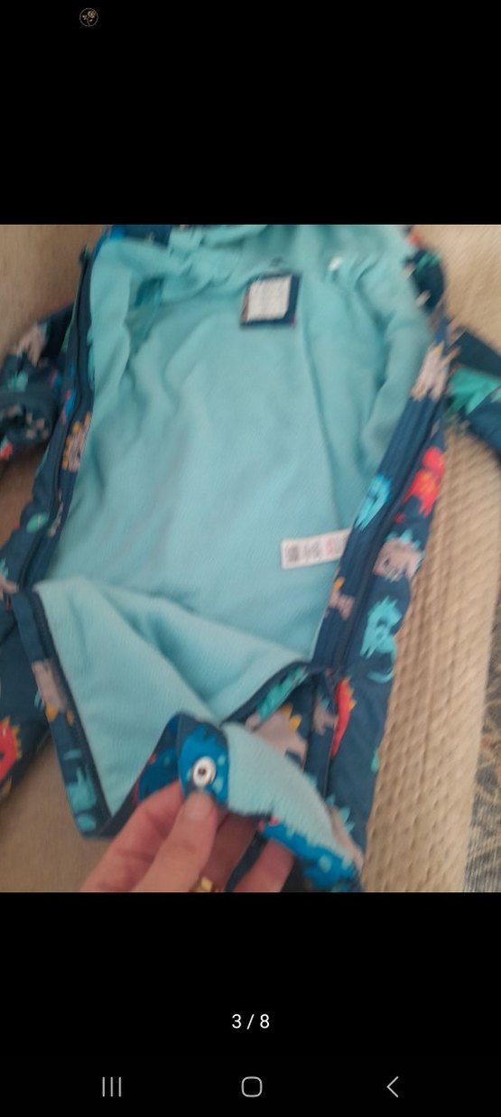 Kapüşonlu Fermuarlı Bebek Erkek Tulumu - Görsel 3