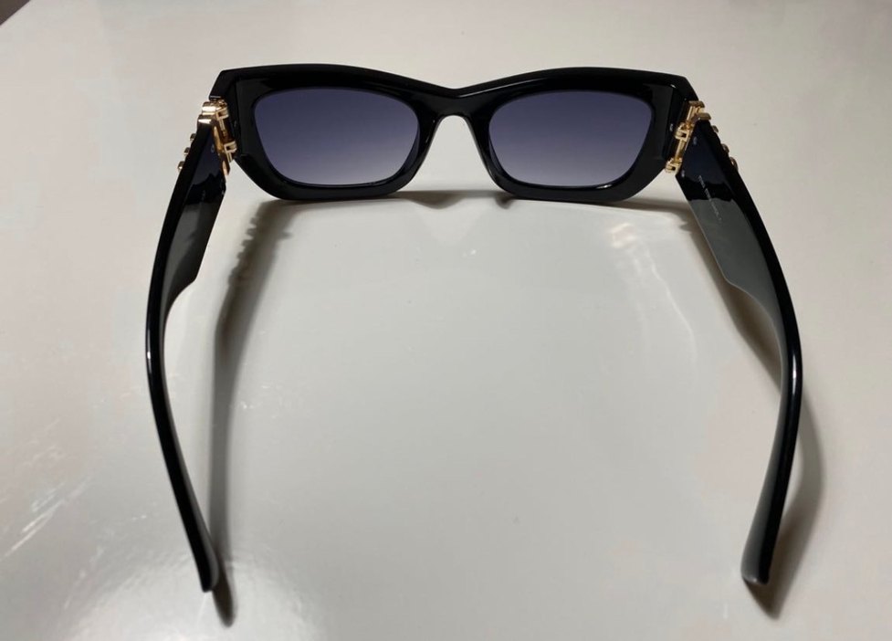 MİU MİU Detaylı Siyah Kadın Güneş Gözlüğü. - Görsel 2