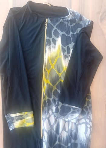 LC Waikiki Kadın Lacivert Batik Desenli Uzun Tunik
