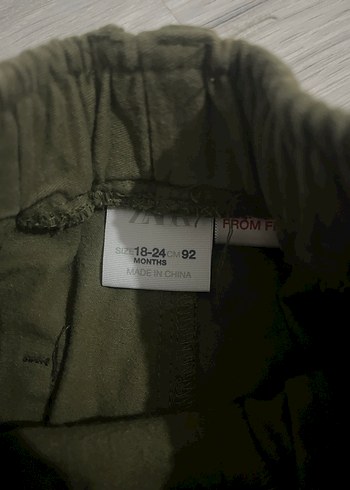 Zara Kemerli Erkek Çocuk Bol Kesim Kahverengi Pantolon