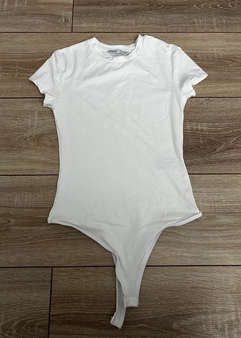 Beyaz kısa kollu body - Görsel 4