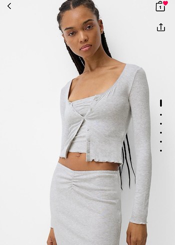 Bershka uzun kollu hırka top