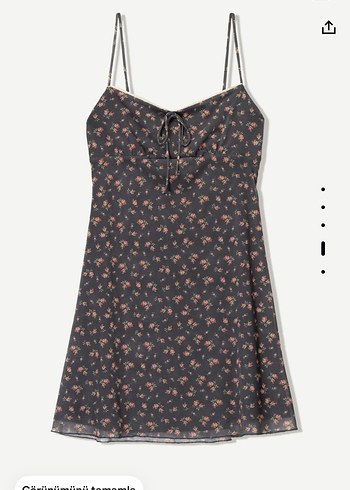 Bershka Askılı mini elbise