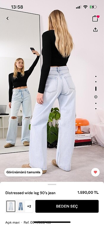 Bershka bershka 90s jean