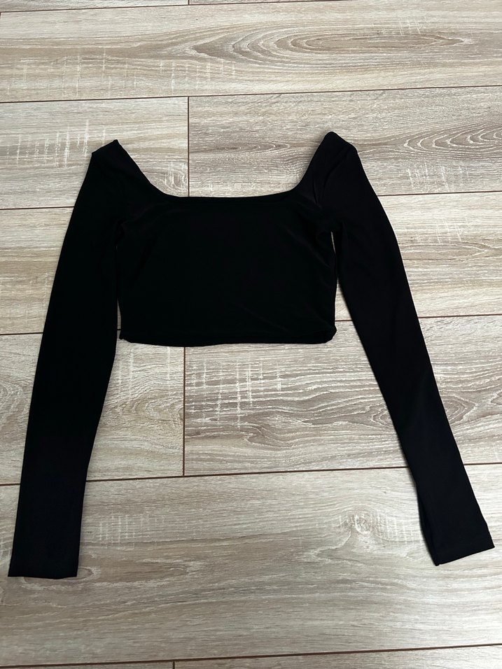 uzun kollu yakasız body - Görsel 2