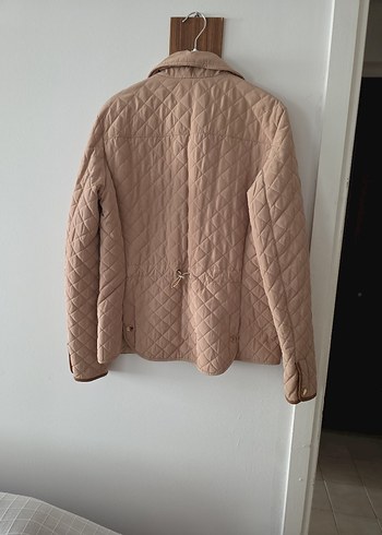 Massimo Dutti Bej Düğmeli Kısa Kadın Ceket