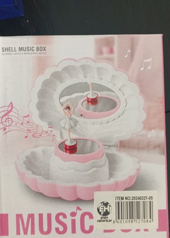 müzik kutusu Pembe Deniz Kabuğu - Görsel 4