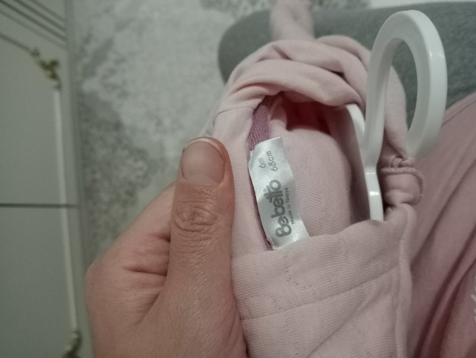 Pembe Bebek Tulumu Kapüşonlu - Görsel 2
