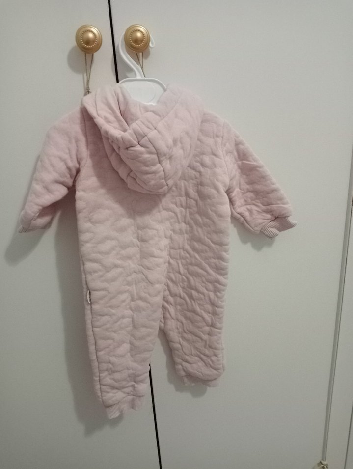 Pembe Bebek Tulumu Kapüşonlu - Görsel 3