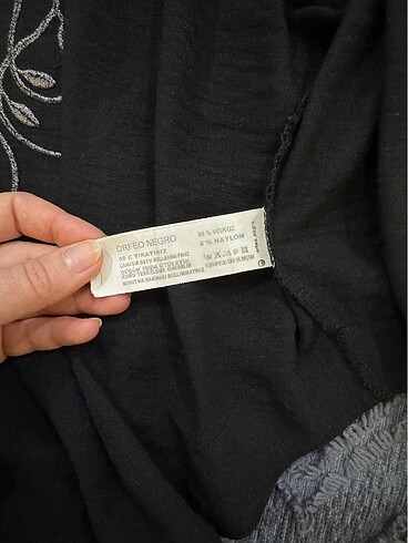 m Beden İşlemeli kimono ceket