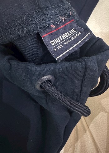 10 Yaş Beden Kız Çocuk Koyu Mavi Kemerli Spor Pantolon Hm basic