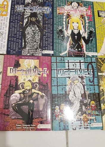 Manga death note cilt 1,2, 3, 4, 5, 6, 7, 8, 9 ,10 seri