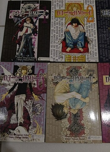 Beden Manga death note cilt 1,2, 3, 4, 5, 6, 7, 8, 9 ,10 seri