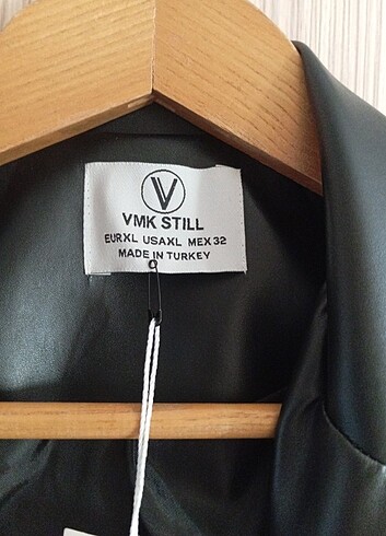 m Beden siyah Renk Deri trençkot 