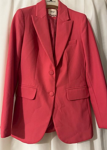 34 Beden Klasik Kırmızı Kadın Blazer Ceket