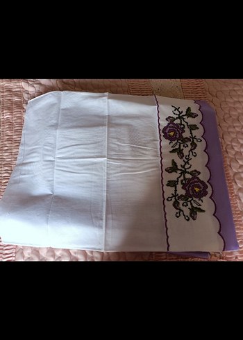 Nakışlı Mor Pastel nevresim takımı - Görsel 7