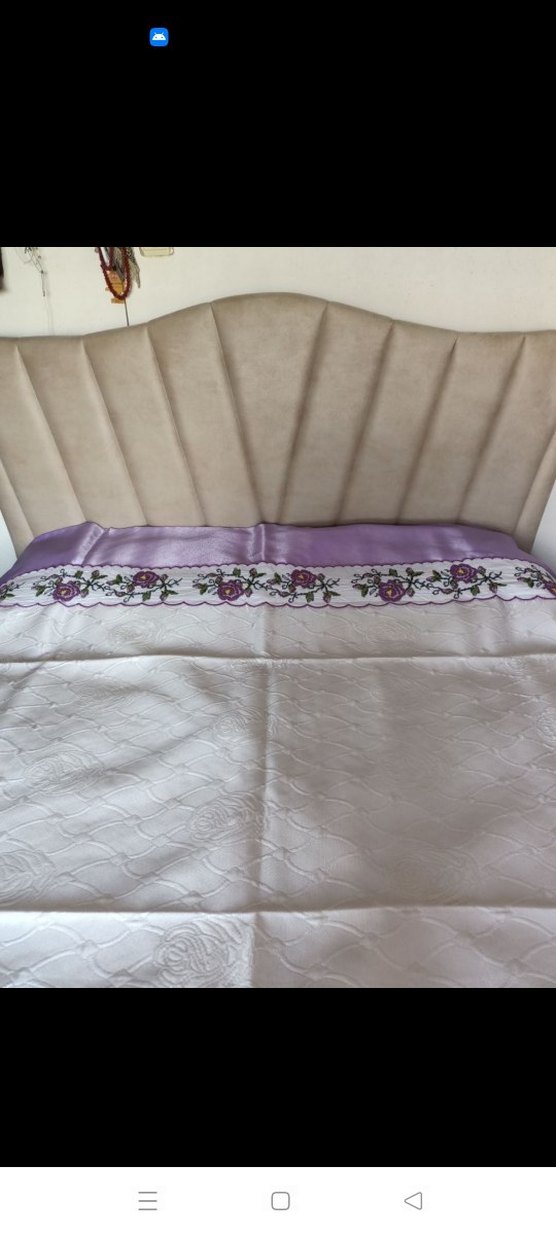 Nakışlı Mor Pastel nevresim takımı - Görsel 3