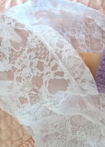 Beyaz Nakışlı çocuk bolero - Görsel 3