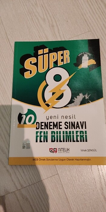 Nitelik yayınları 8. sınıf Süper Fen Bilimleri Deneme Sınavı 