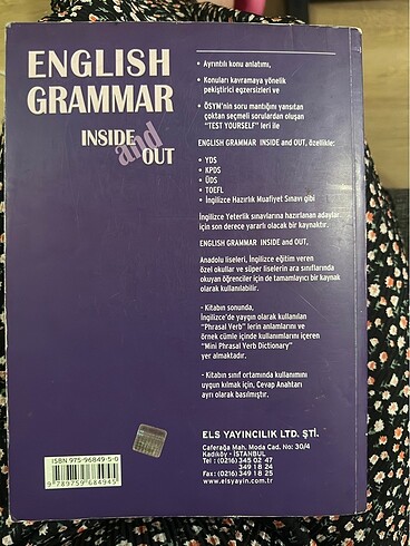  Beden Renk ENGLISH GRAMMER INSIDE AND OUT