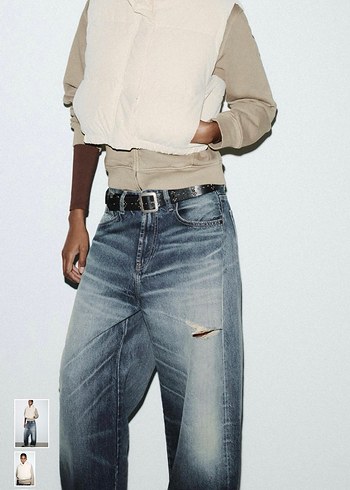 Beyaz Kemerli Kadın Şişme Yelek - Görsel 2