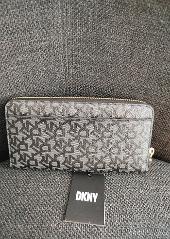 Beden Gri Baskılı DKNY Kadın Cüzdan
