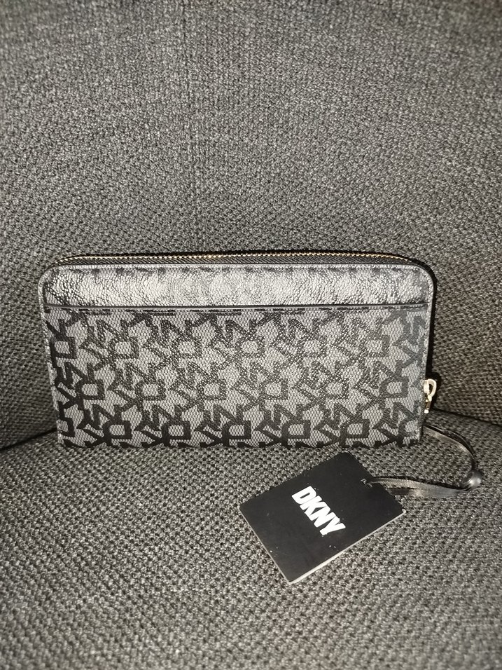 Gri Baskılı DKNY Kadın Cüzdan - Görsel 2