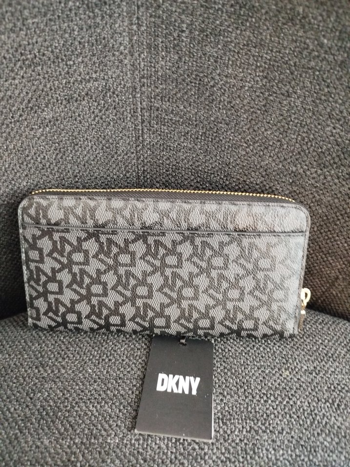 Gri Baskılı DKNY Kadın Cüzdan - Görsel 3