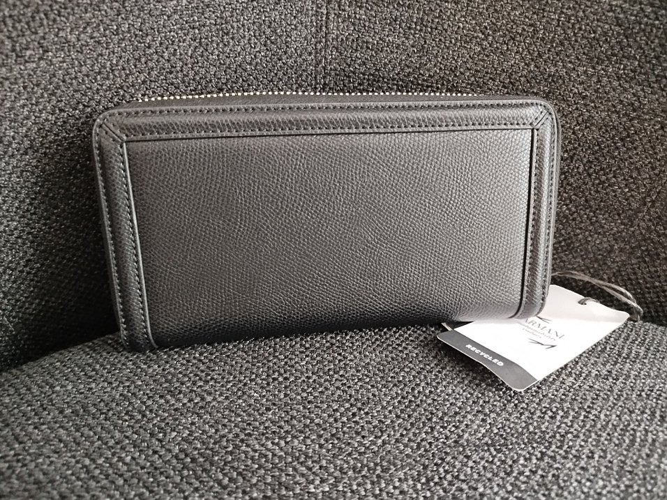 AX Siyah Deri Fermuarlı Kadın Cüzdanı - Görsel 2