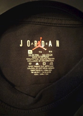 Jordan Siyah Erkek Tişört, Kısa Kollu, Baskılı - Görsel 3