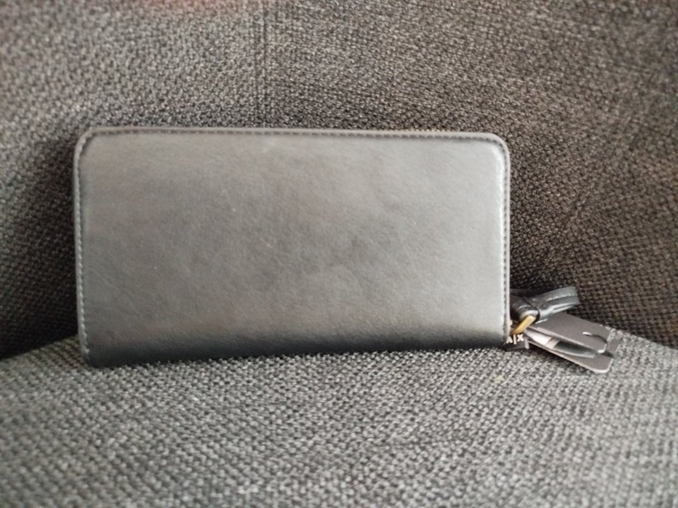 Armani Exchange Siyah Deri Fermuarlı Kadın Cüzdanı - Görsel 2