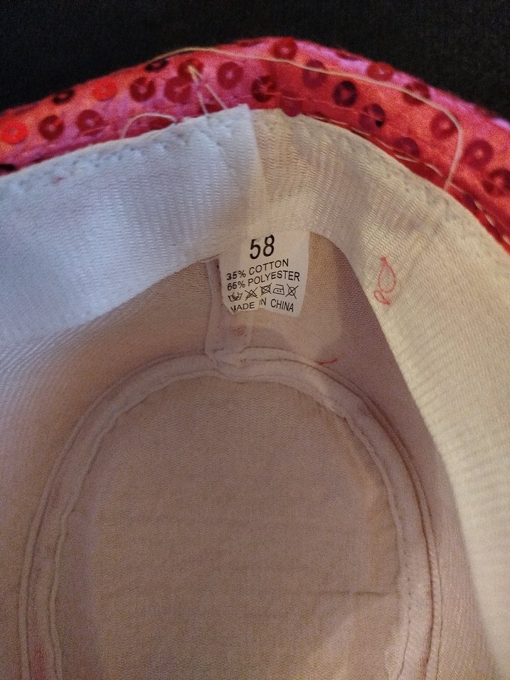 Pembe Simli Kadın Şapka - Görsel 3