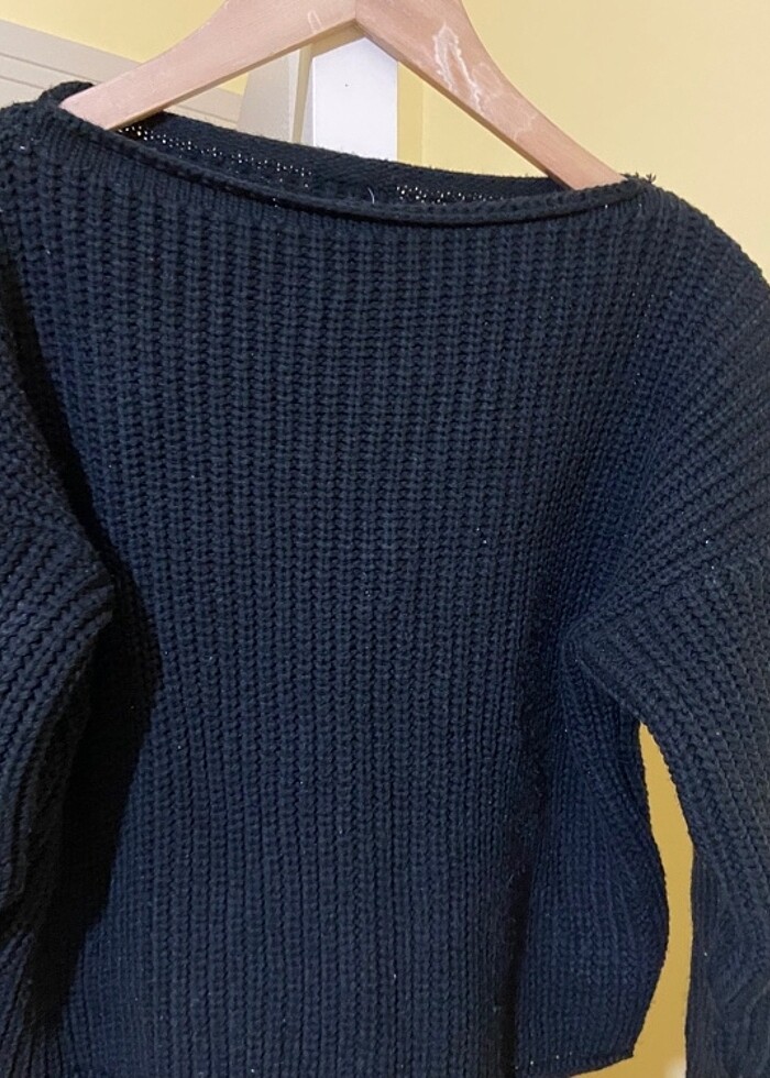 Kayık yaka kazak - Görsel 3