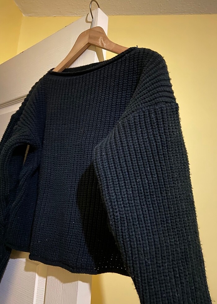 Kayık yaka kazak - Görsel 5