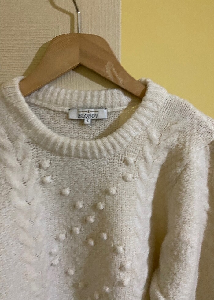 Kırık beyaz kazak - Görsel 5